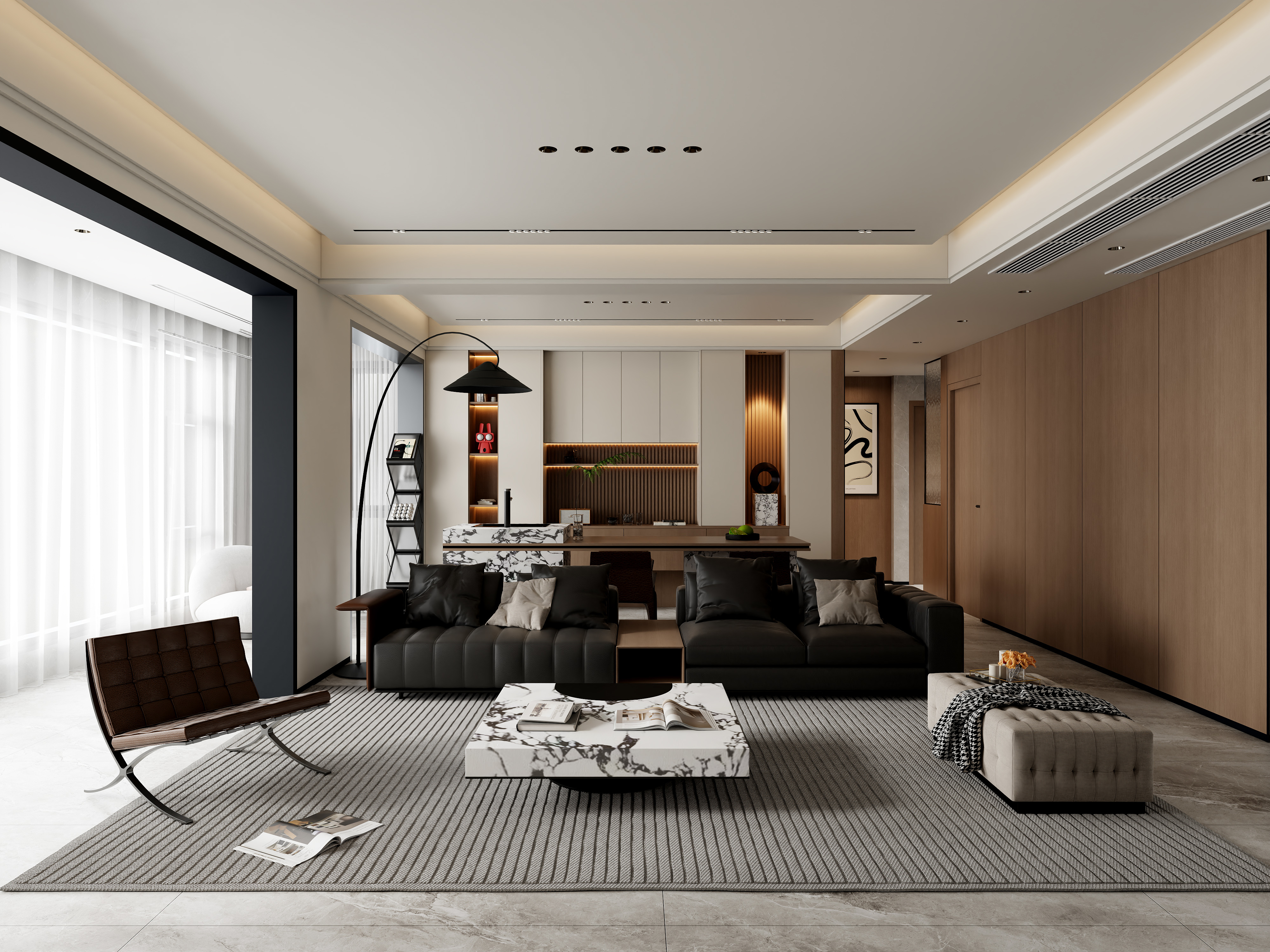 2024NEW-金湖湾136平意式轻奢-装修设计方案