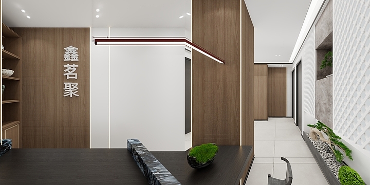 智龙设计志-鑫茗聚茶屋-装修设计方案