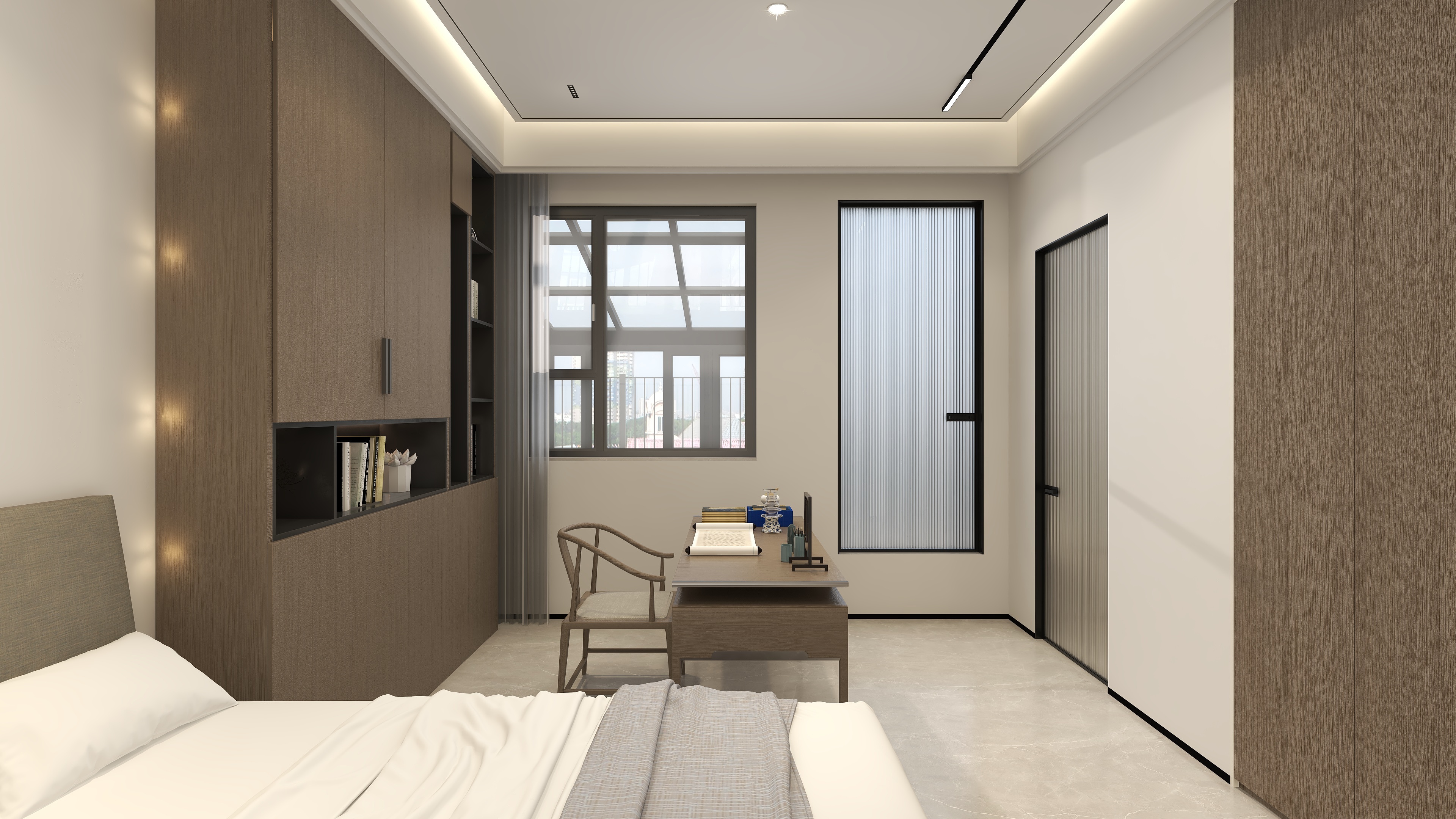 星空设计500-212㎡新中式复式装修效果图