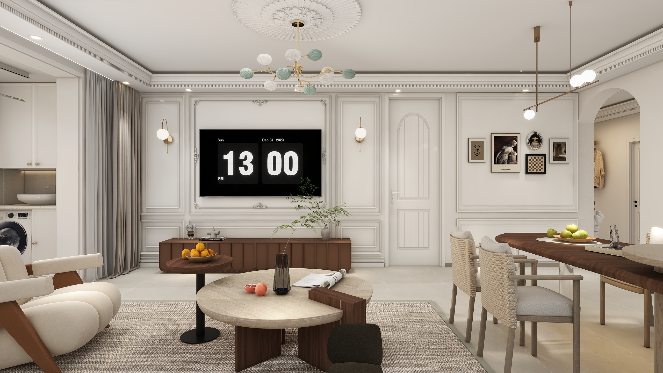 王敏-116㎡3室装修效果图