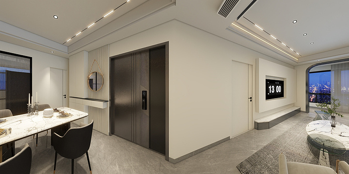 老吴板材-122㎡4室-装修设计方案