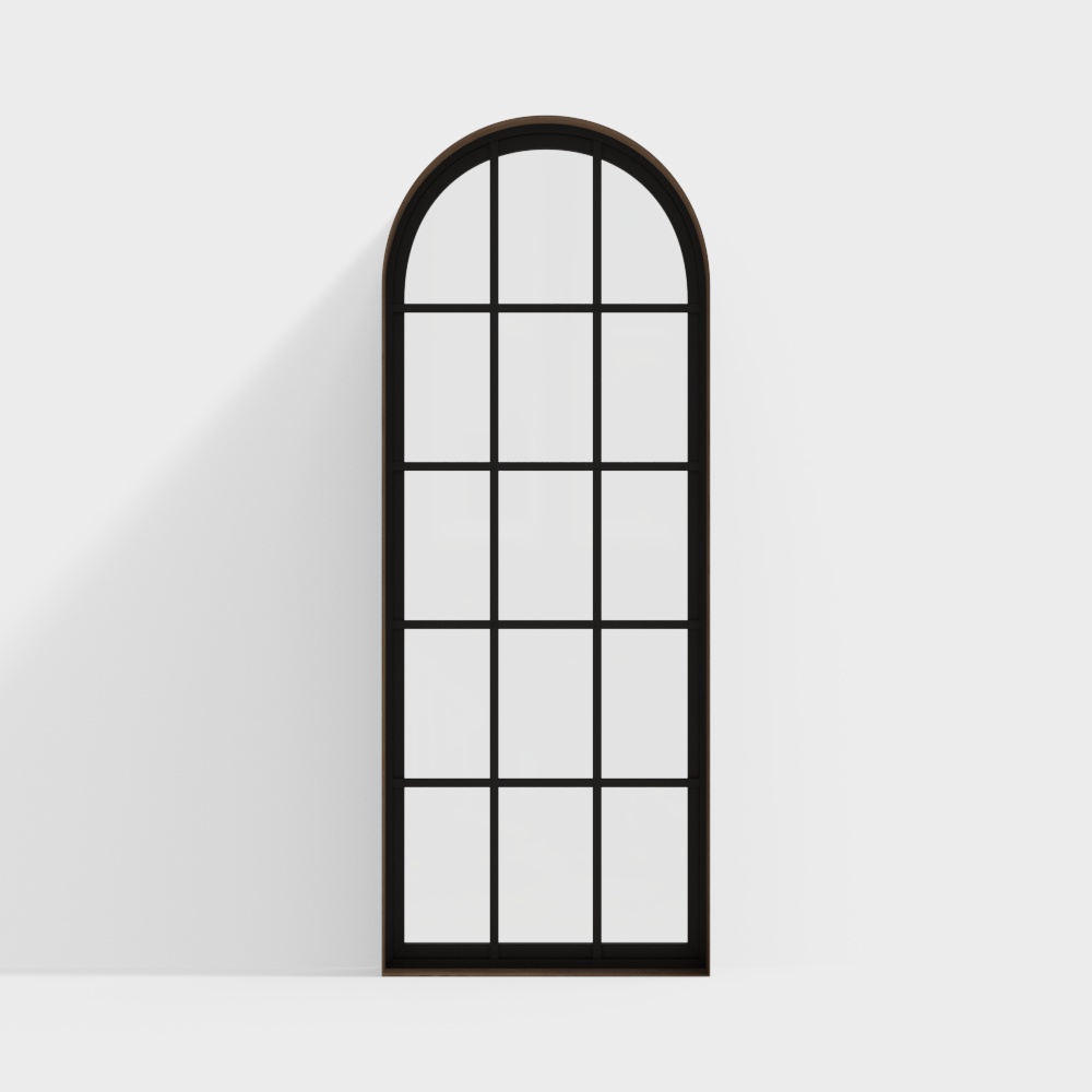 现代弧形装饰窗3D模型