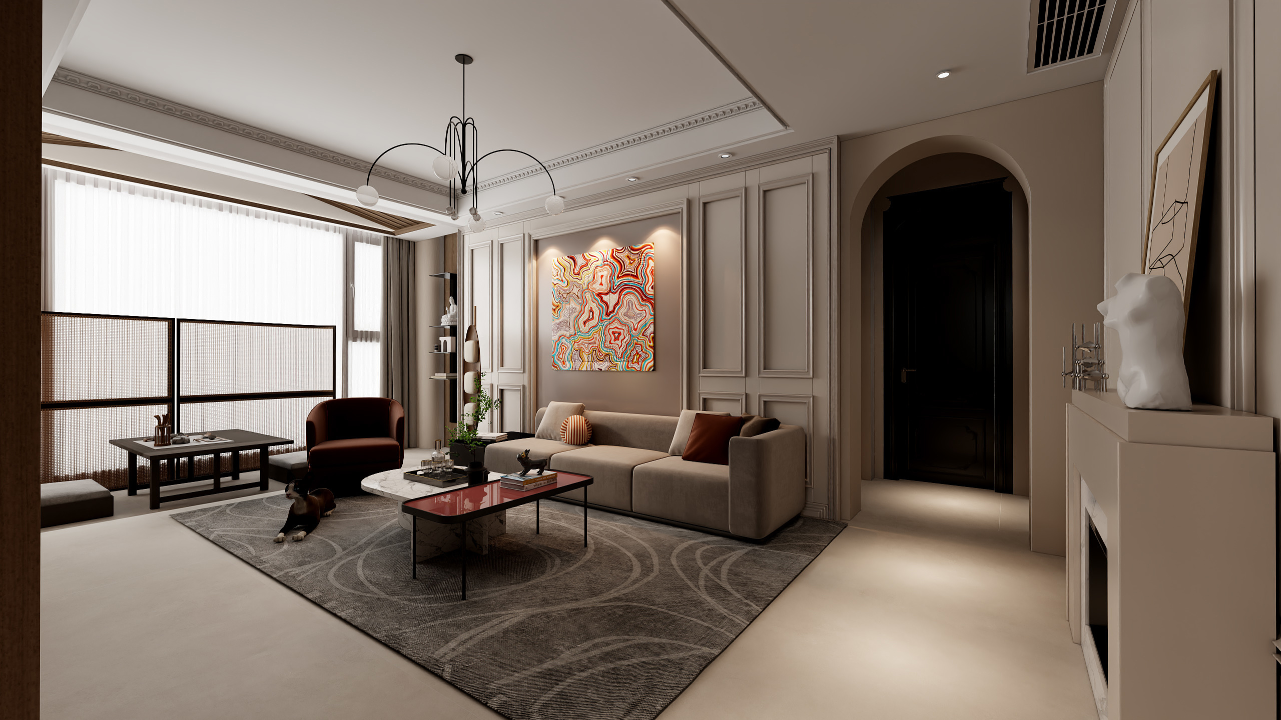 SUYUqwbt-清江西苑法式复古混搭180跃层-装修设计方案