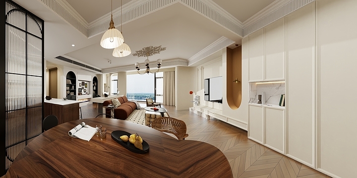 白日做梦w-公园道尊域3#1204-装修设计方案