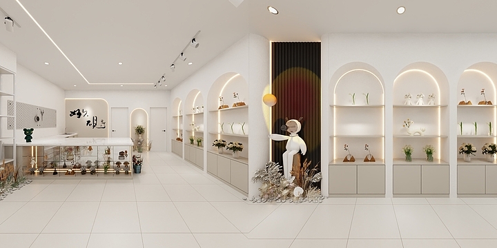 刘杨室内设计-尚志花店-装修设计方案