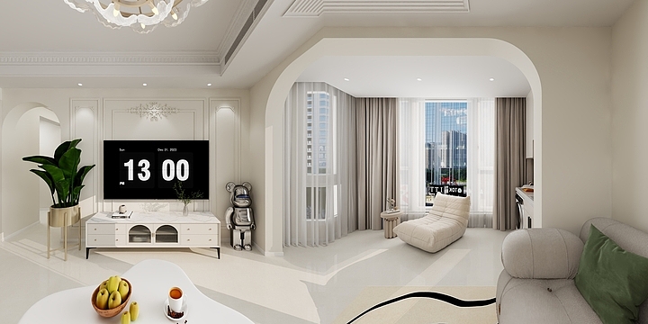 郴州丽莎-月半湾 - 法式奶油风-装修设计方案