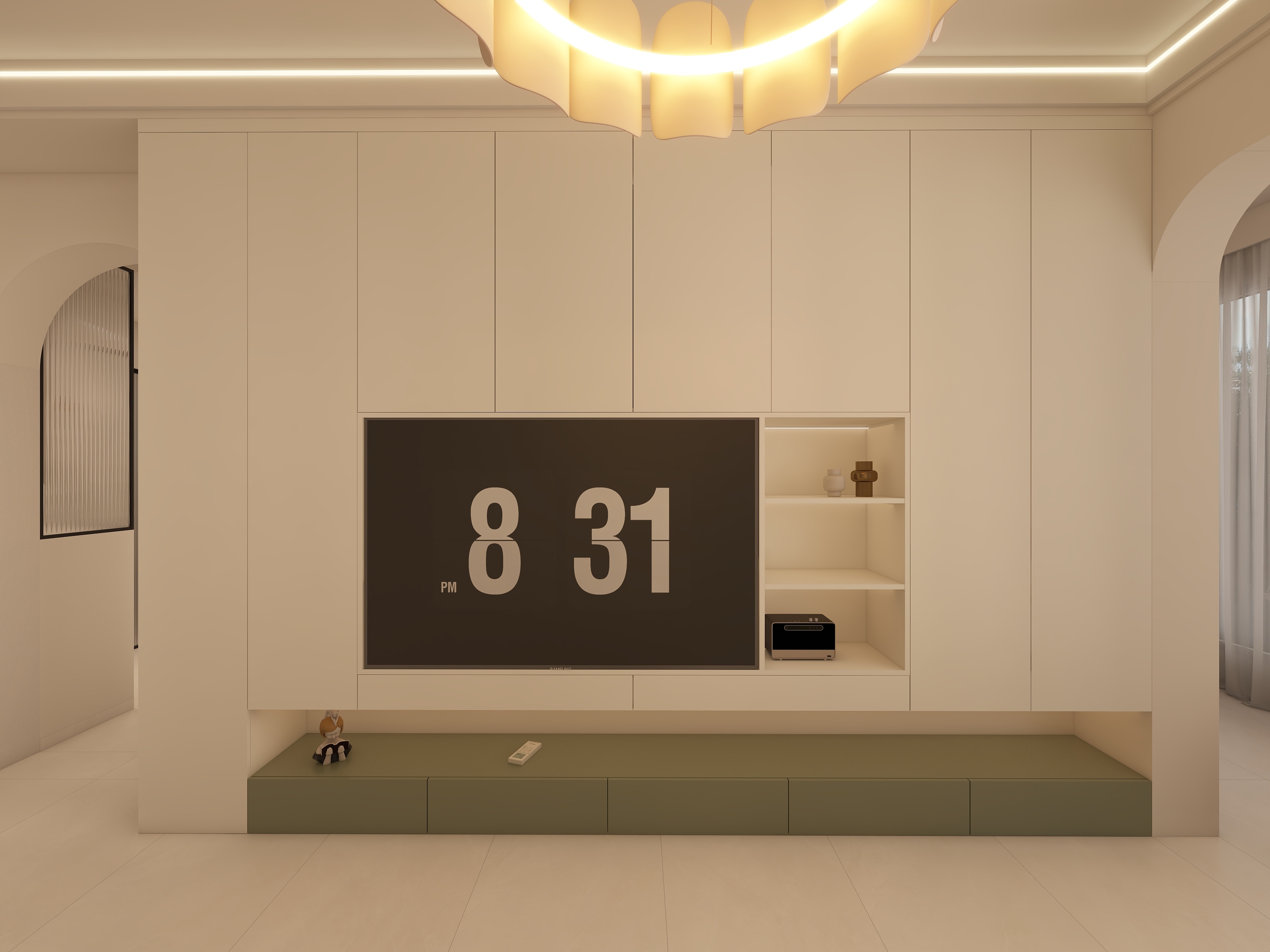 Mr-潘设计-奶油-水电学院-装修设计方案