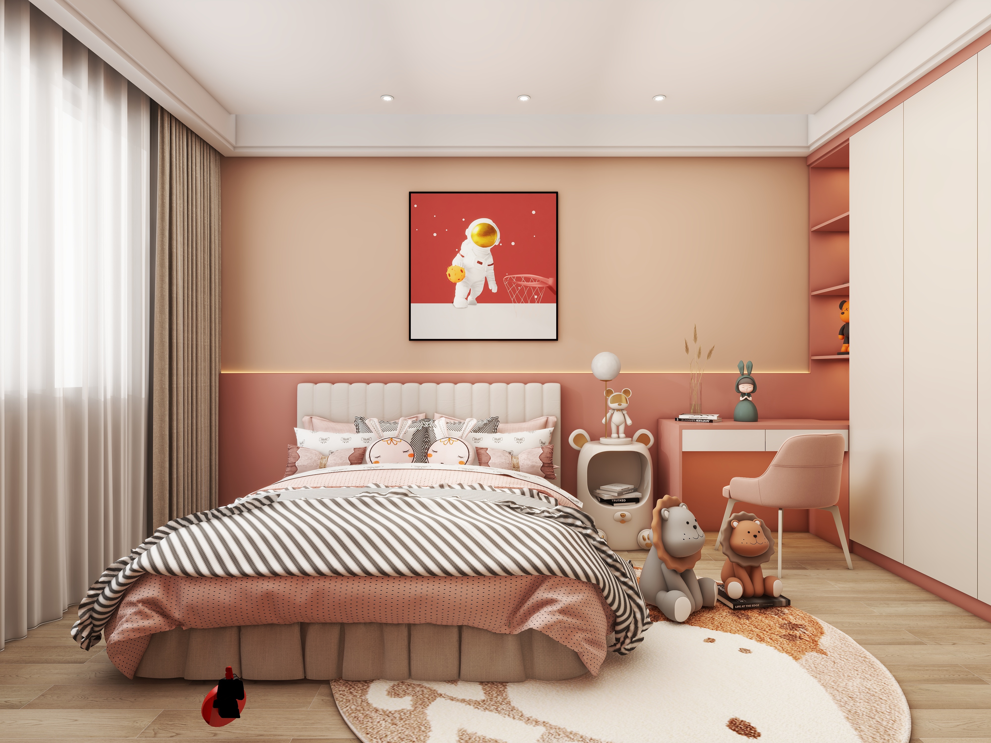 壹诺设计工作室-115㎡3室-现代简约装修效果图