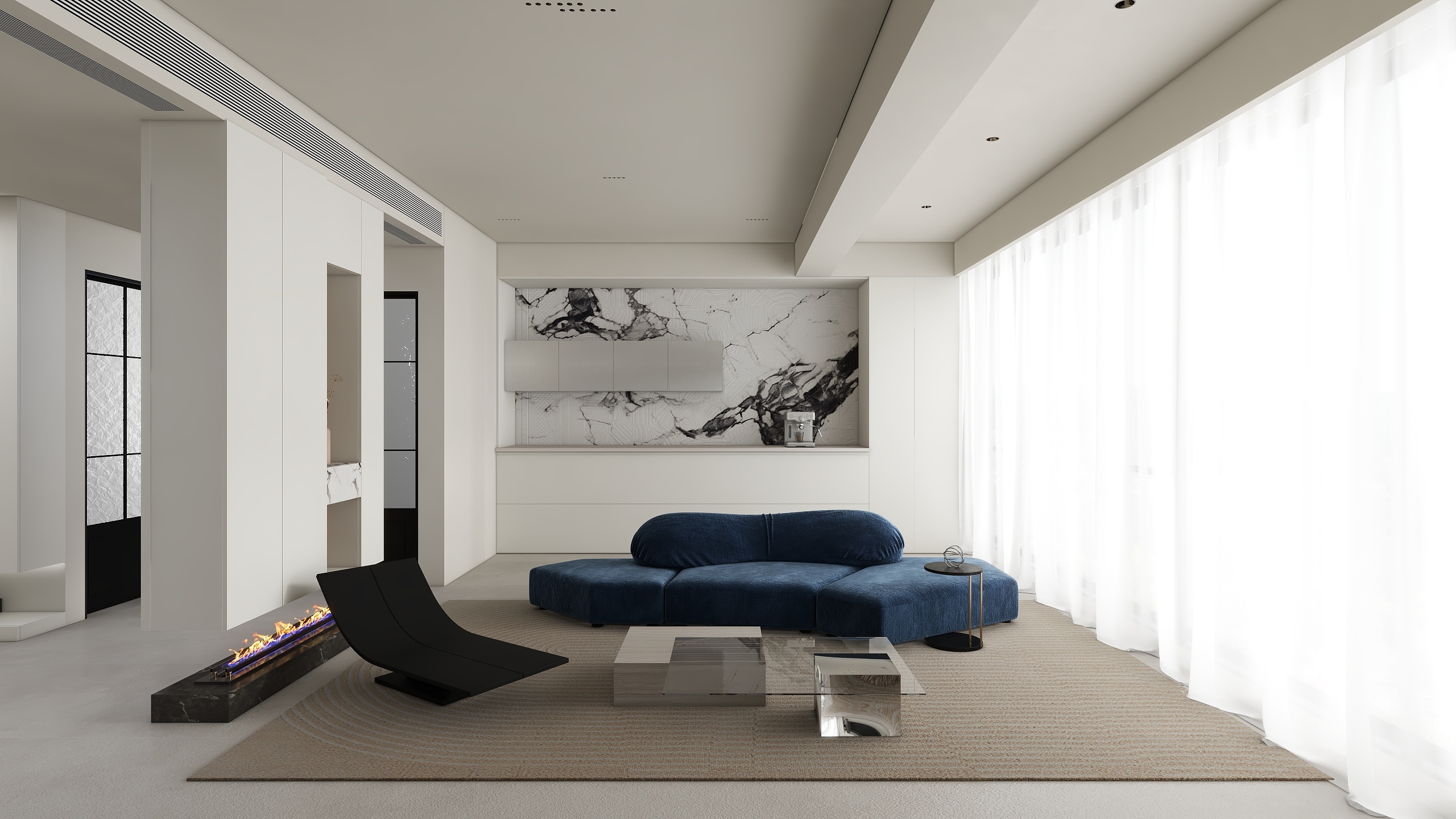 刘博羽-现代风格92㎡2室-装修设计方案