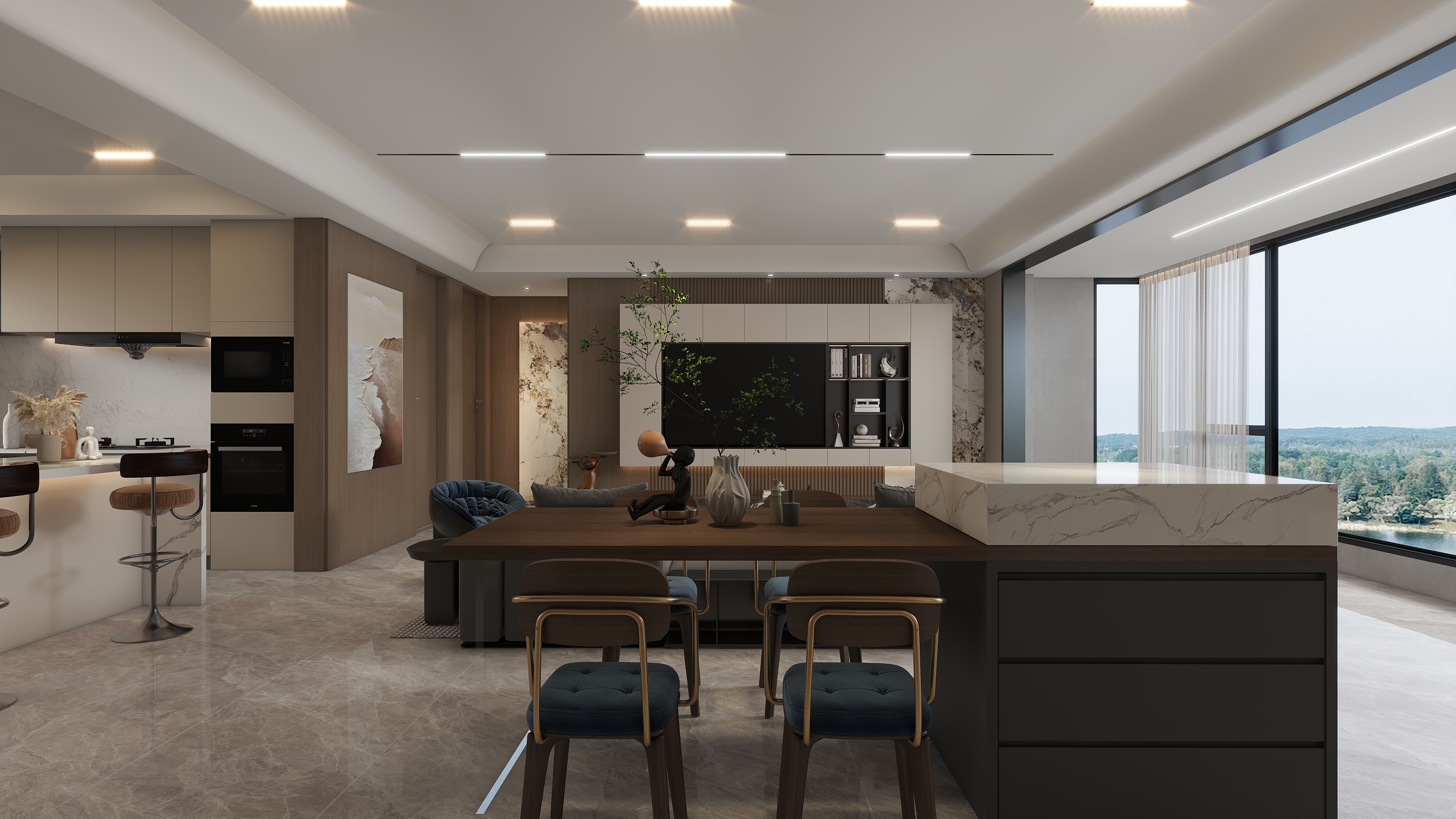 设计师Baymax-意式轻奢装修效果图