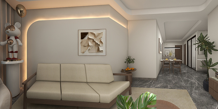 洛书设计师-蔡总--公寓项目一（A2）-装修设计方案