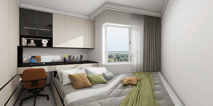 怀来万辉装饰-京北一期9-2-1801-装修设计方案