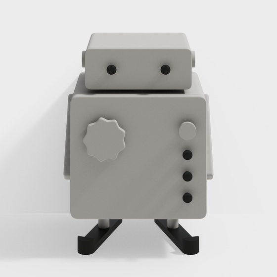 Cartoon robot nightstand