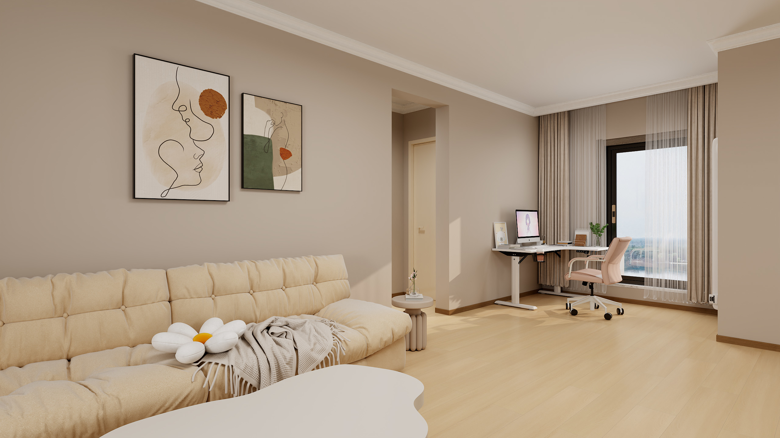 TanHao-芭蕾雨悦都2期81㎡2室-装修设计方案