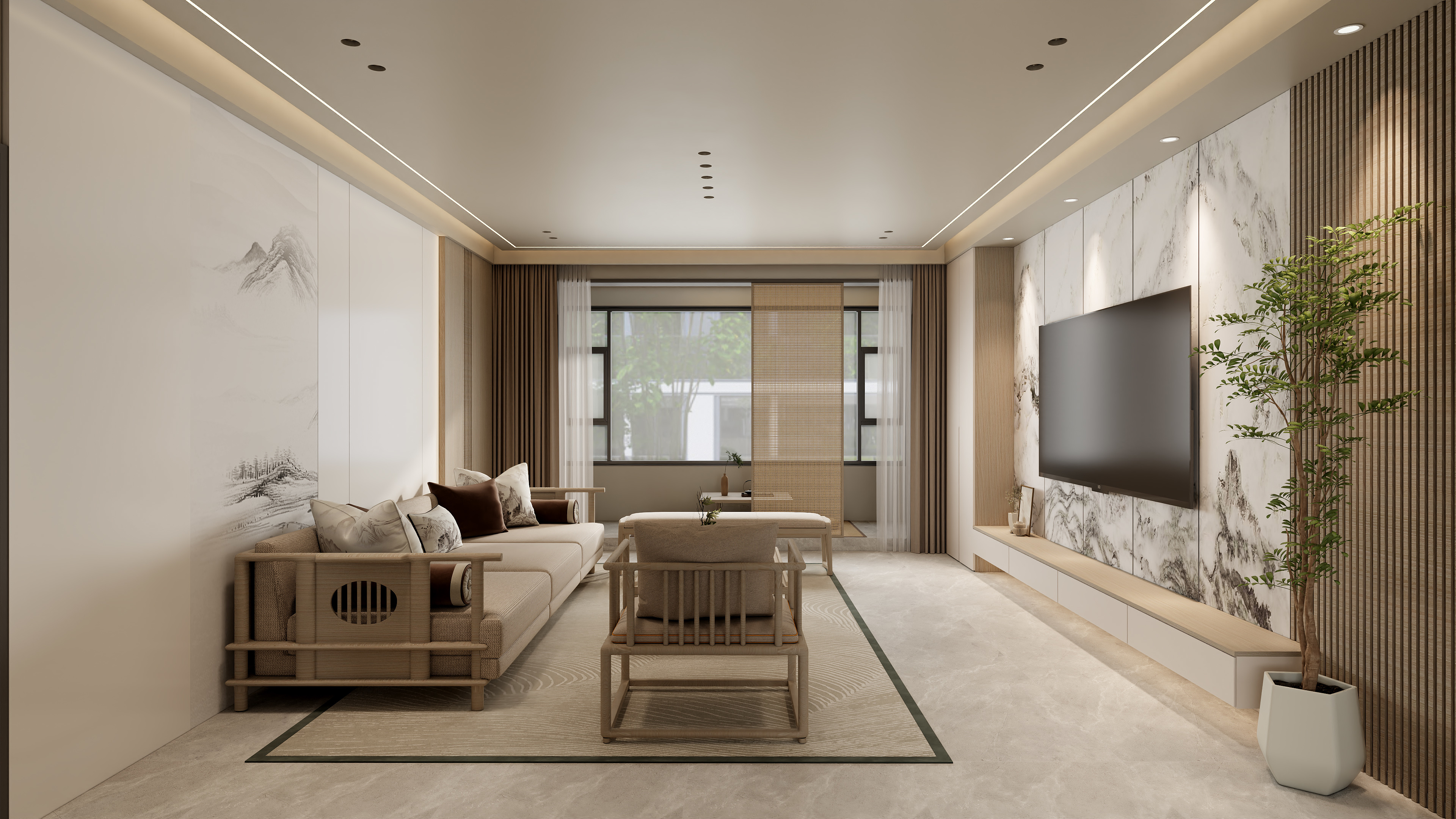 -115㎡2室装修效果图