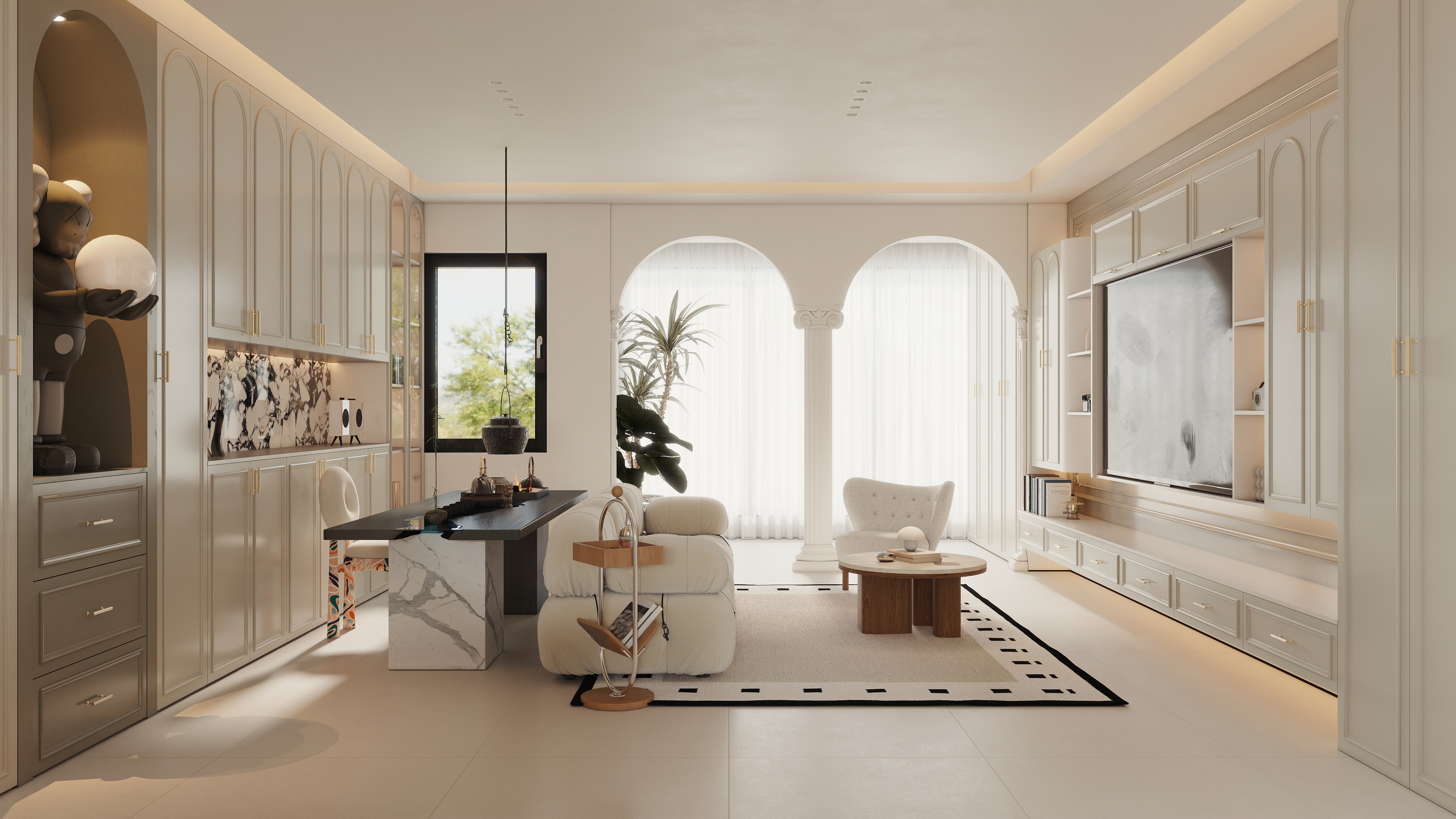 鹤山玛格设计总监棠少-轻法式别墅全案-装修设计方案