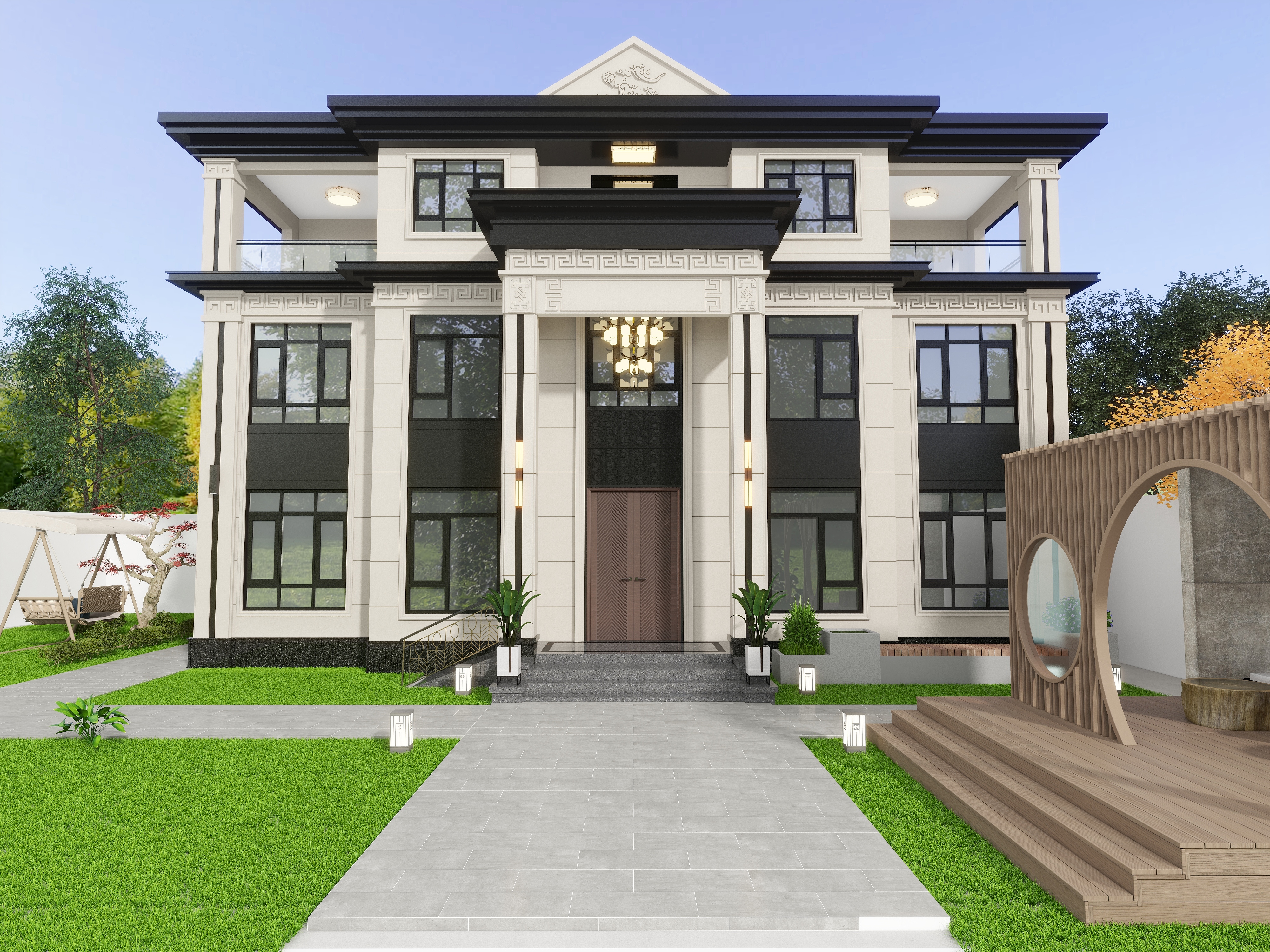 袁润泽-东闾自建别墅外景-装修设计方案