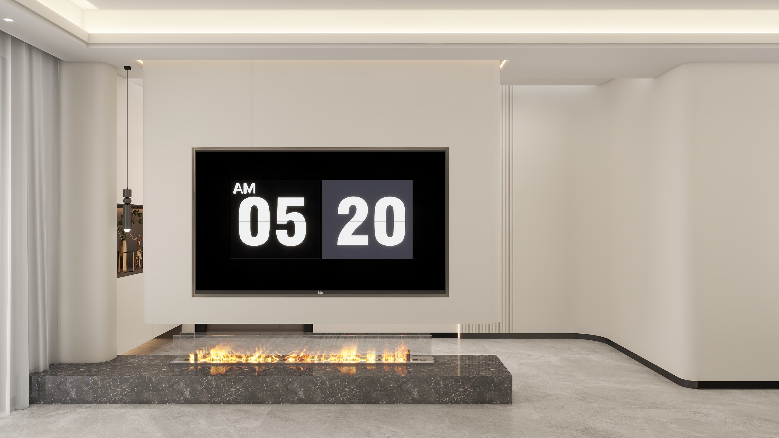 希曼迪装饰空间事务所设计师-曾工-隆江壹号院A栋2302-电视背景墙-装修设计方案