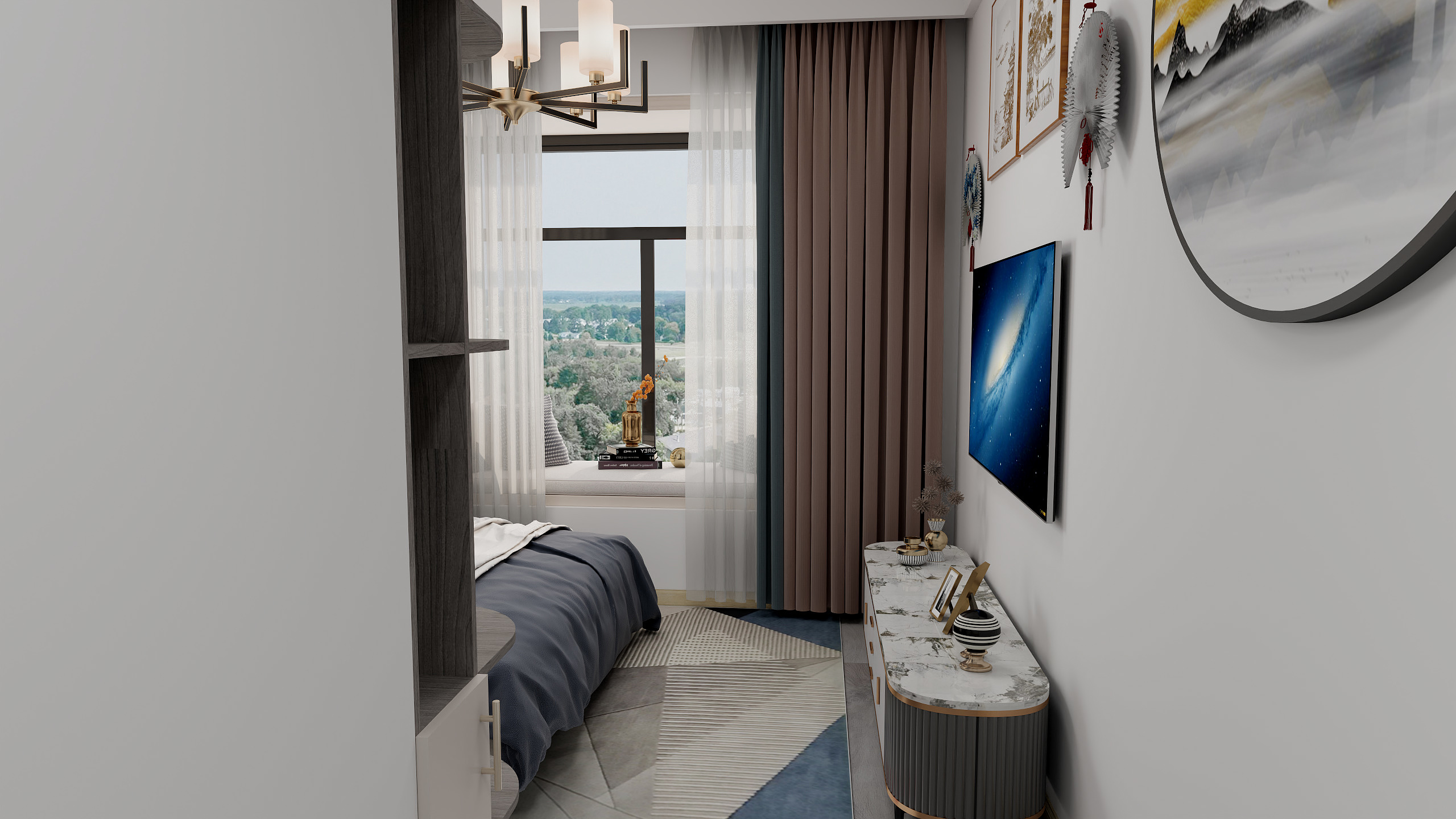 187*dKjd-安越风华93平方3室装修效果图