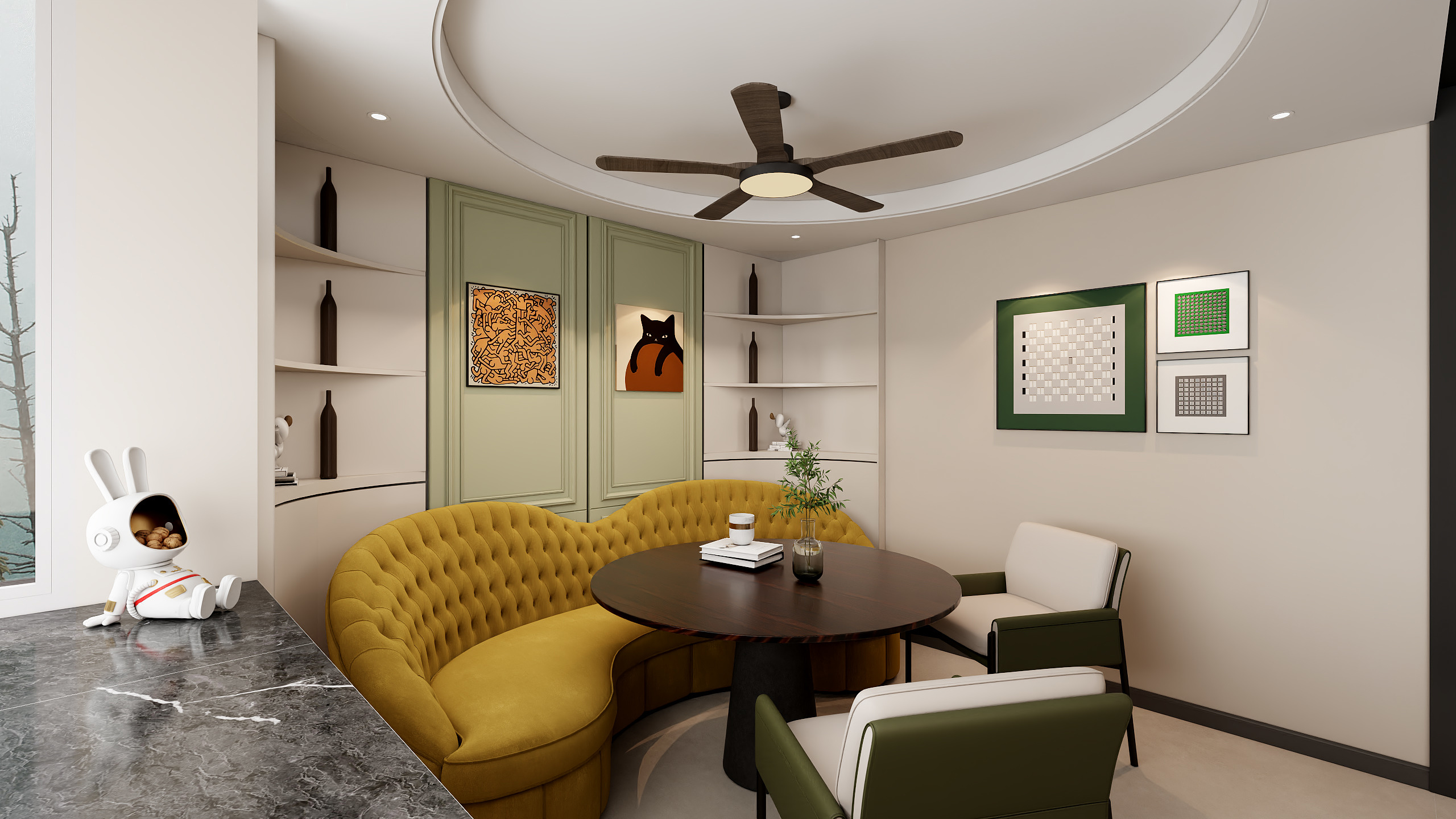 SUYUqwbt-180平 法式复古混搭跃层-装修设计方案