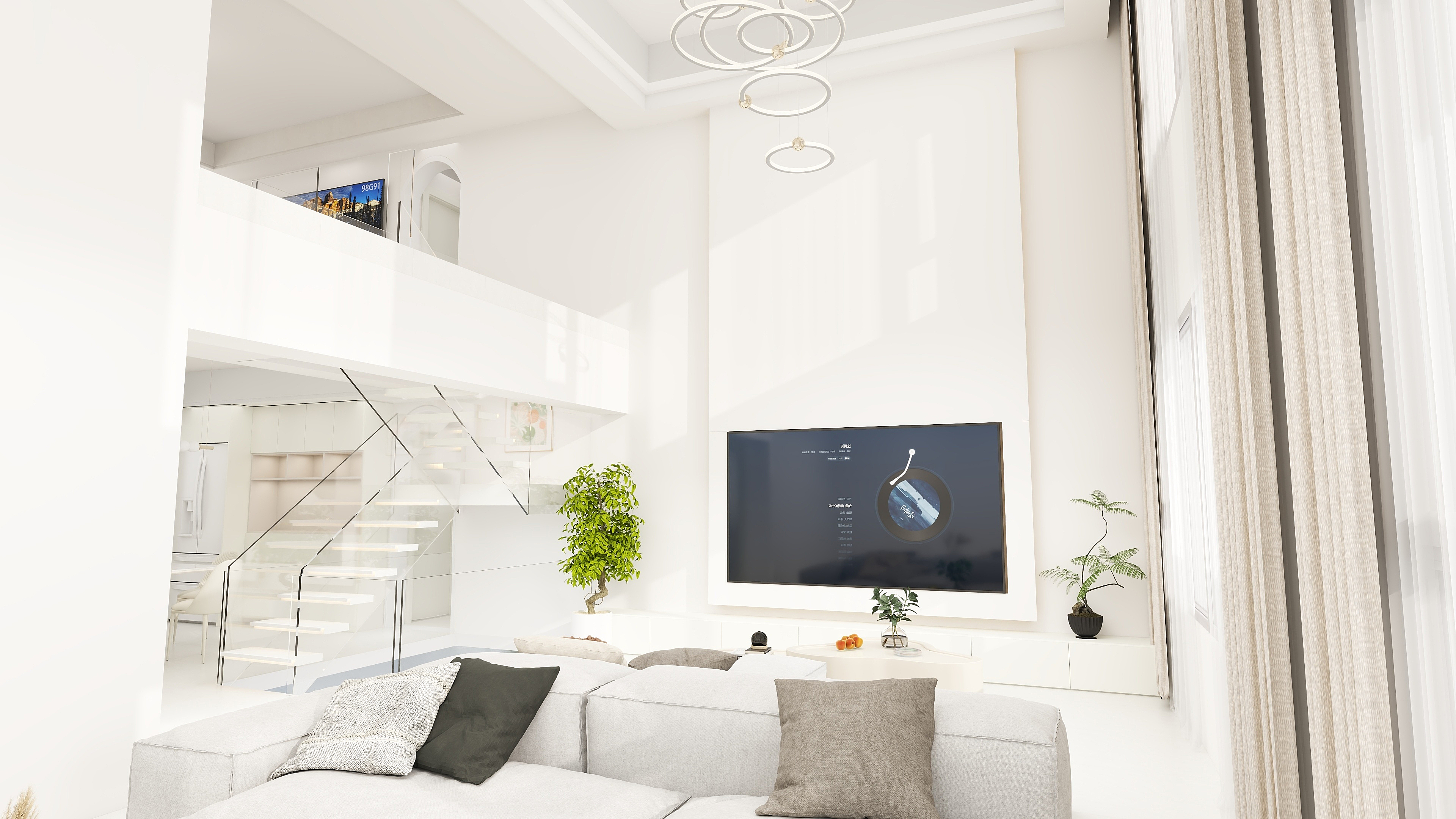 骄骄和碎碎-铂悦府220复式奶油风-装修设计方案