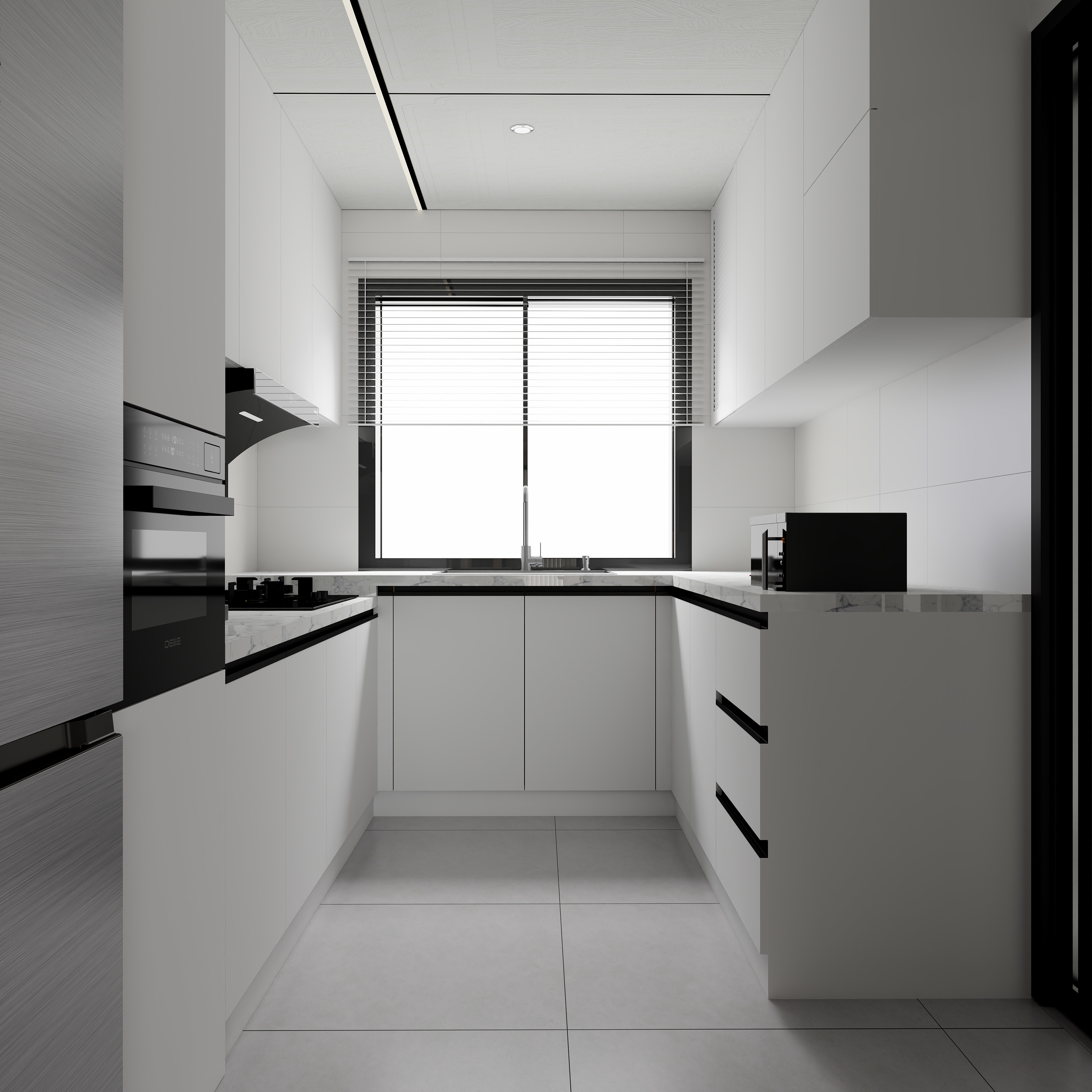 DXR设计-瑜-现代简约102㎡1室装修效果图