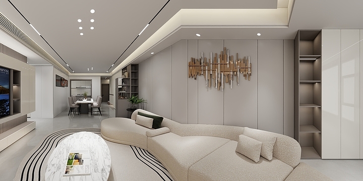 2027設計-鑫凯桔山丁总雅居-装修设计方案