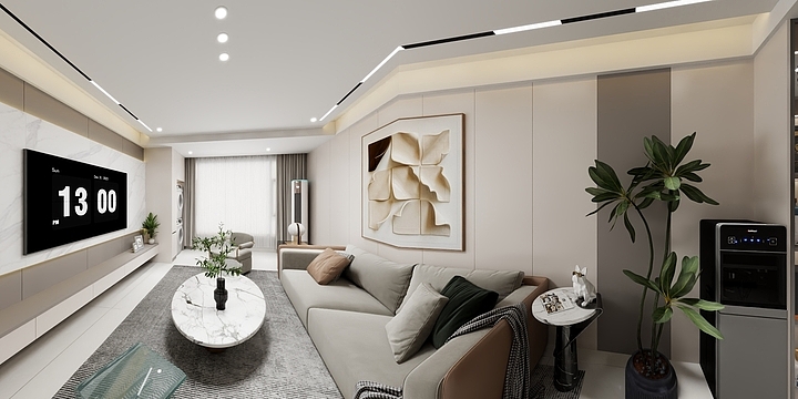 艺匠李-恒昌华府复式效果图-装修设计方案