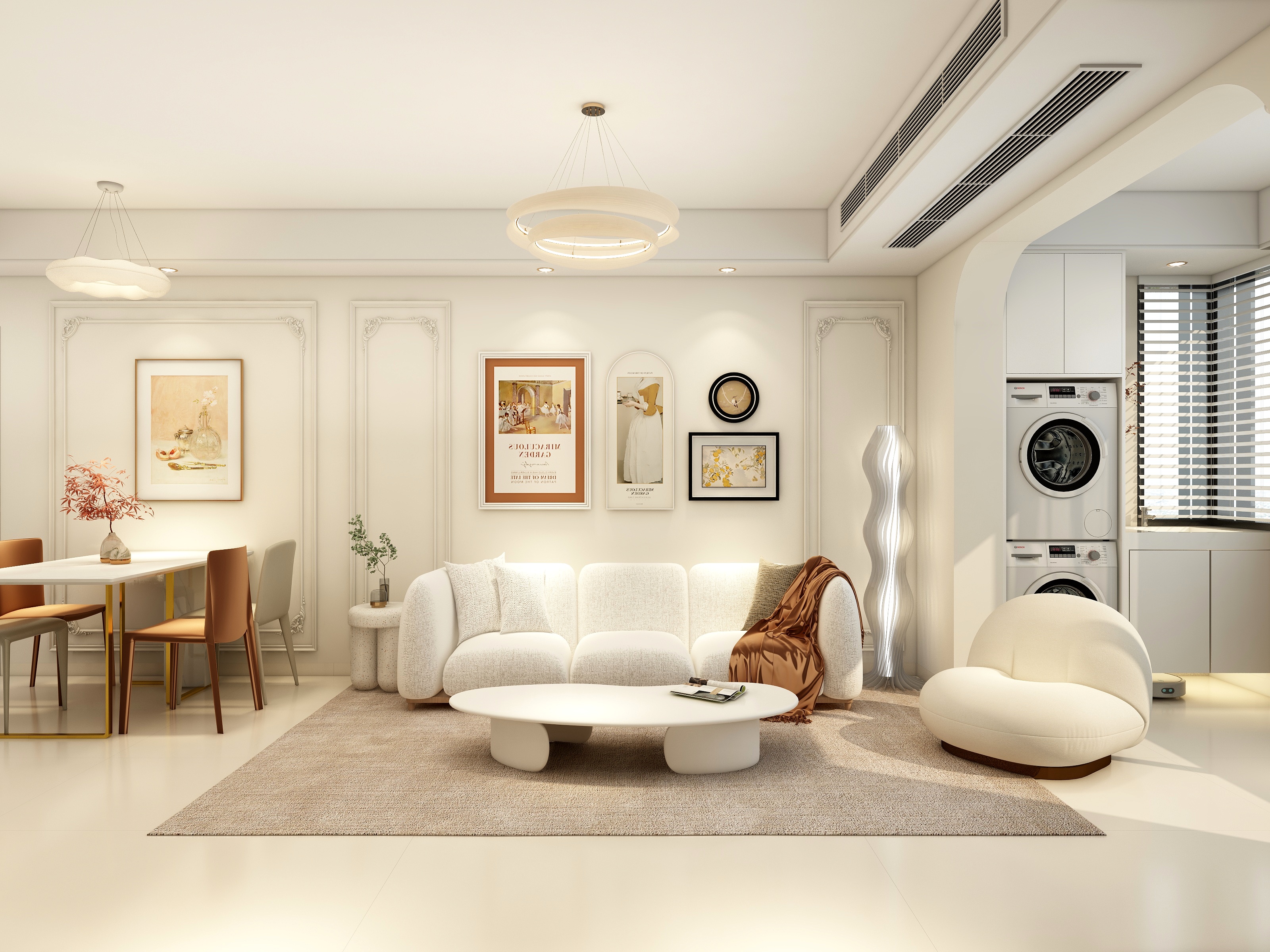 李立猛-145㎡奶油风复式设计-装修设计方案