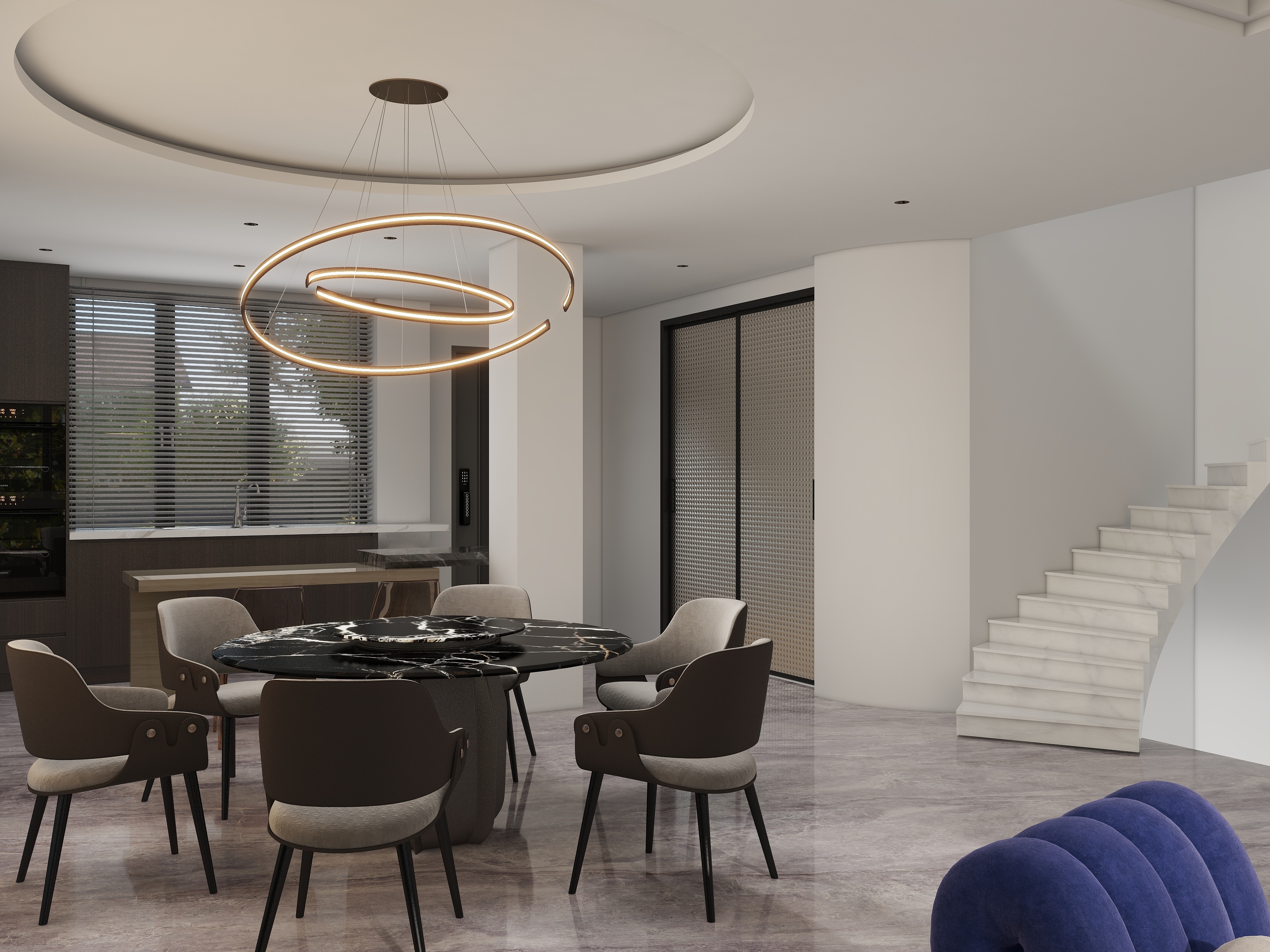 GANI简一设计凡-天逸湾客厅-装修设计方案