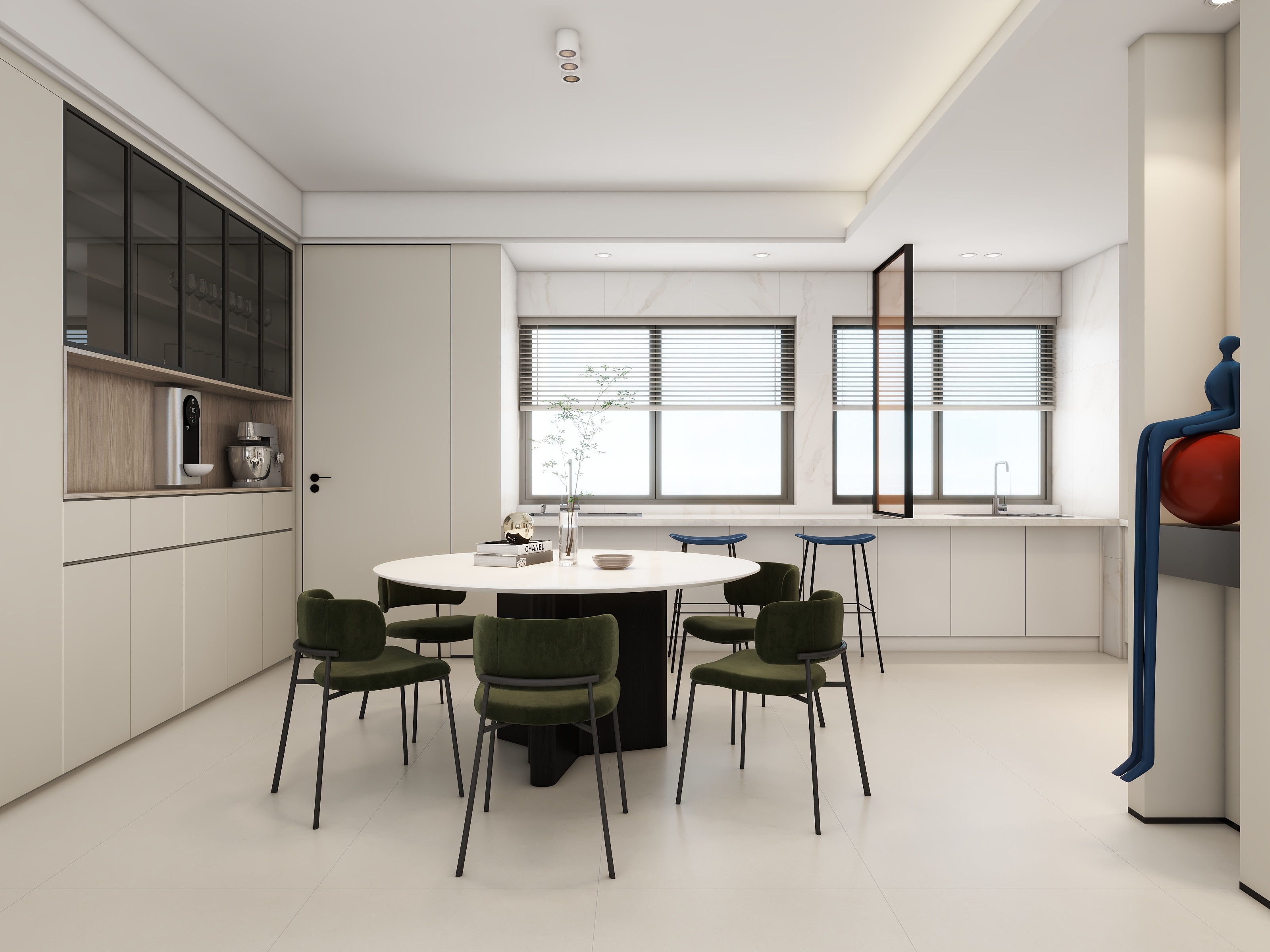 陈业榜-156平方四居室丨极简奶油装修效果图