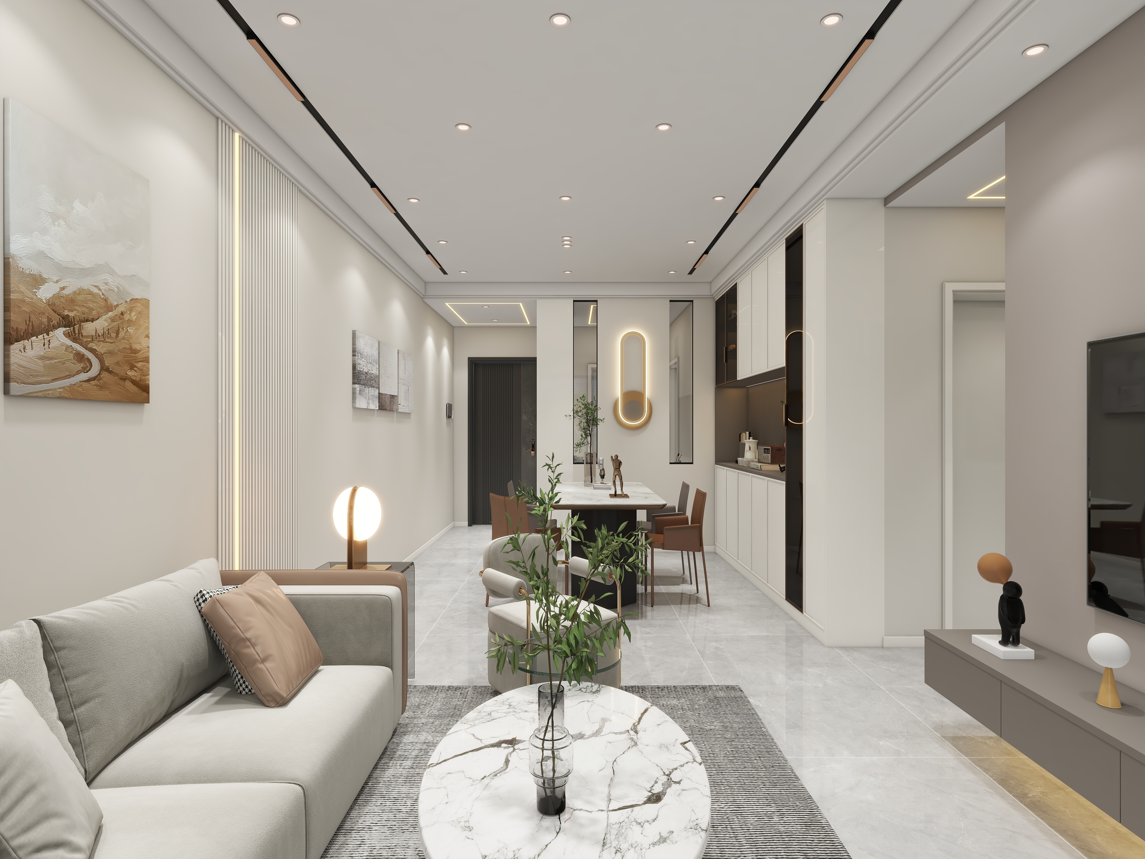 环宇0315-合启公馆76㎡2室-装修设计方案