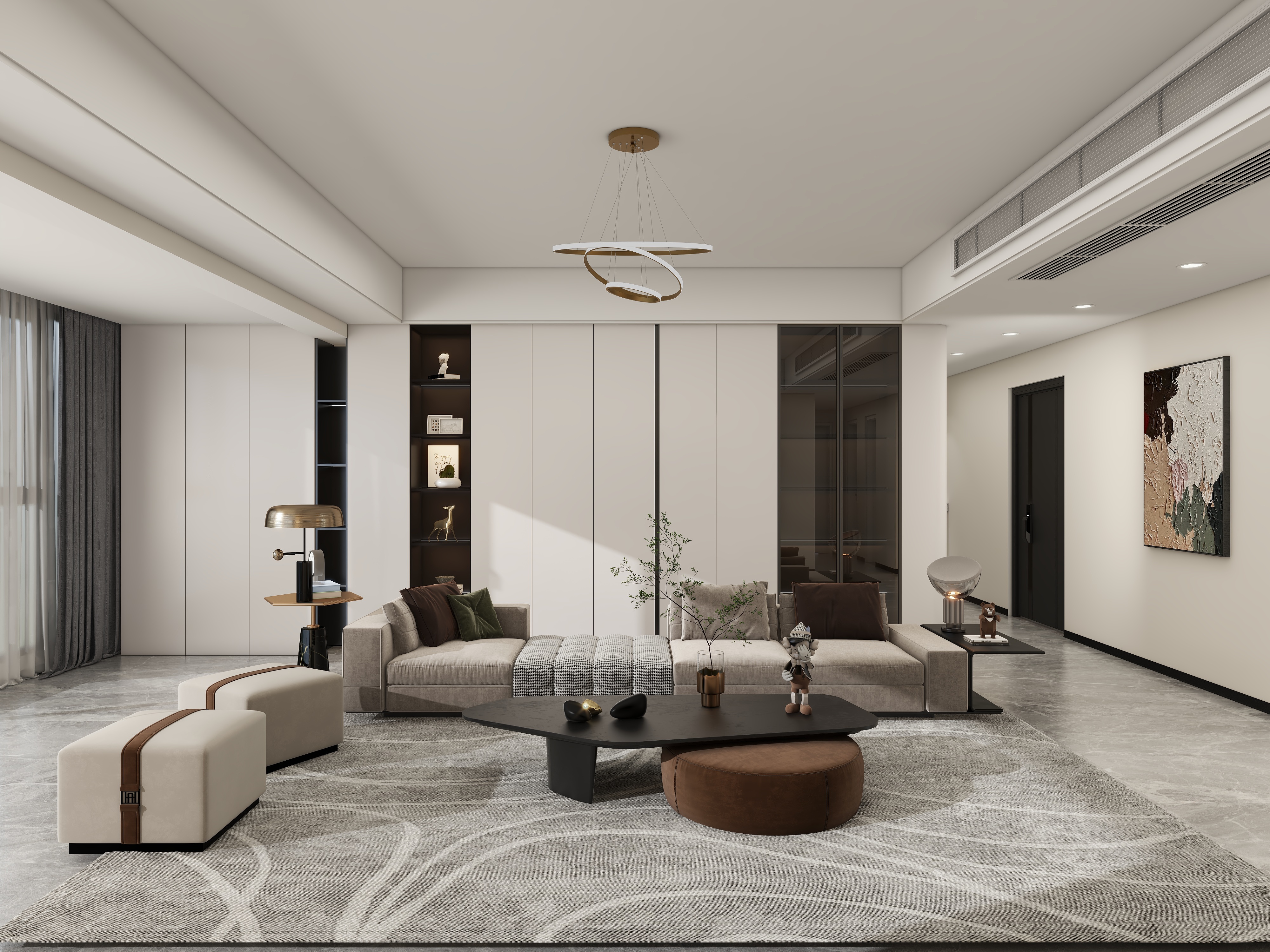 Briao-177m²黑白灰设计-装修设计方案