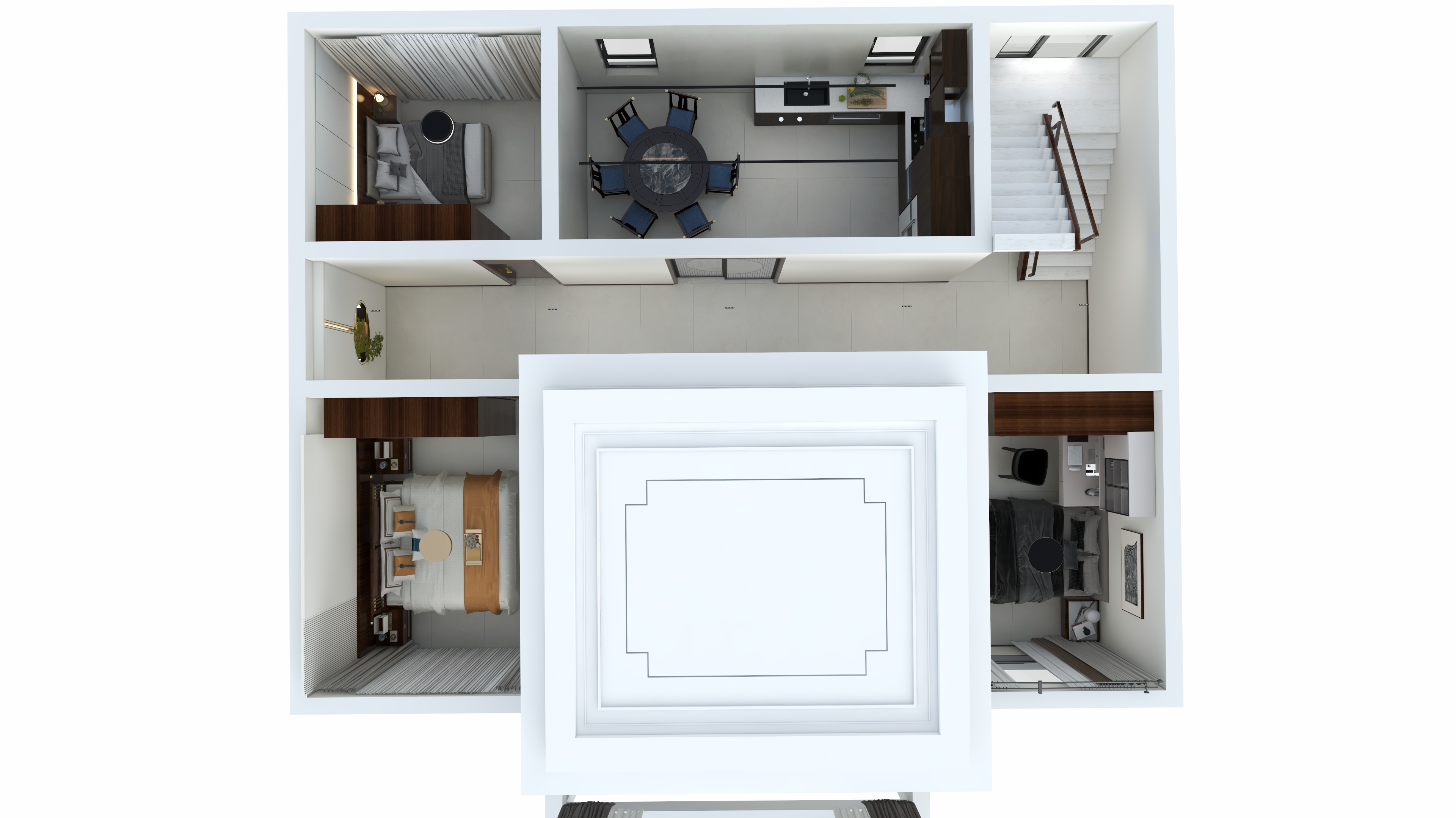 红房子装饰设计李曼-鹤壁自建房-中式-装修设计方案