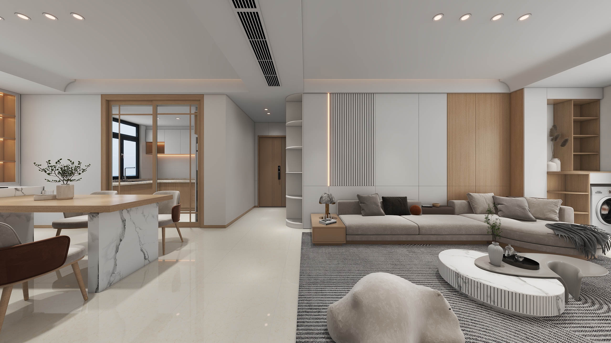 欧阳雪健-现代原木奶油-温馨-装修设计方案