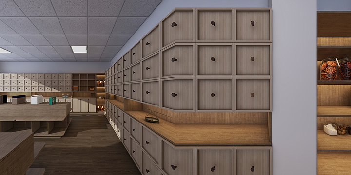 设计杨敏-中药店-装修设计方案