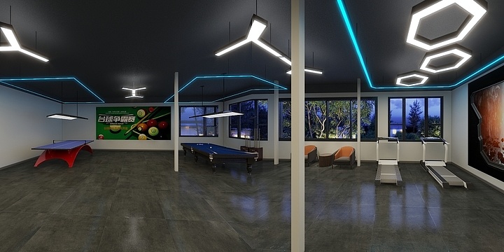 保定新舟装饰设计部-健身房-装修设计方案