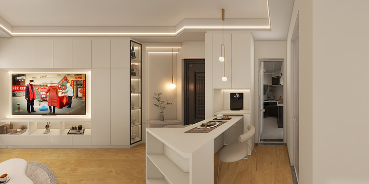 希曼迪装饰空间事务所设计师-曾工-中兴人才公寓-装修设计方案