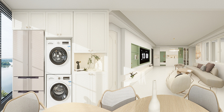 小羽小羽设计-汉桥城中花园-装修设计方案