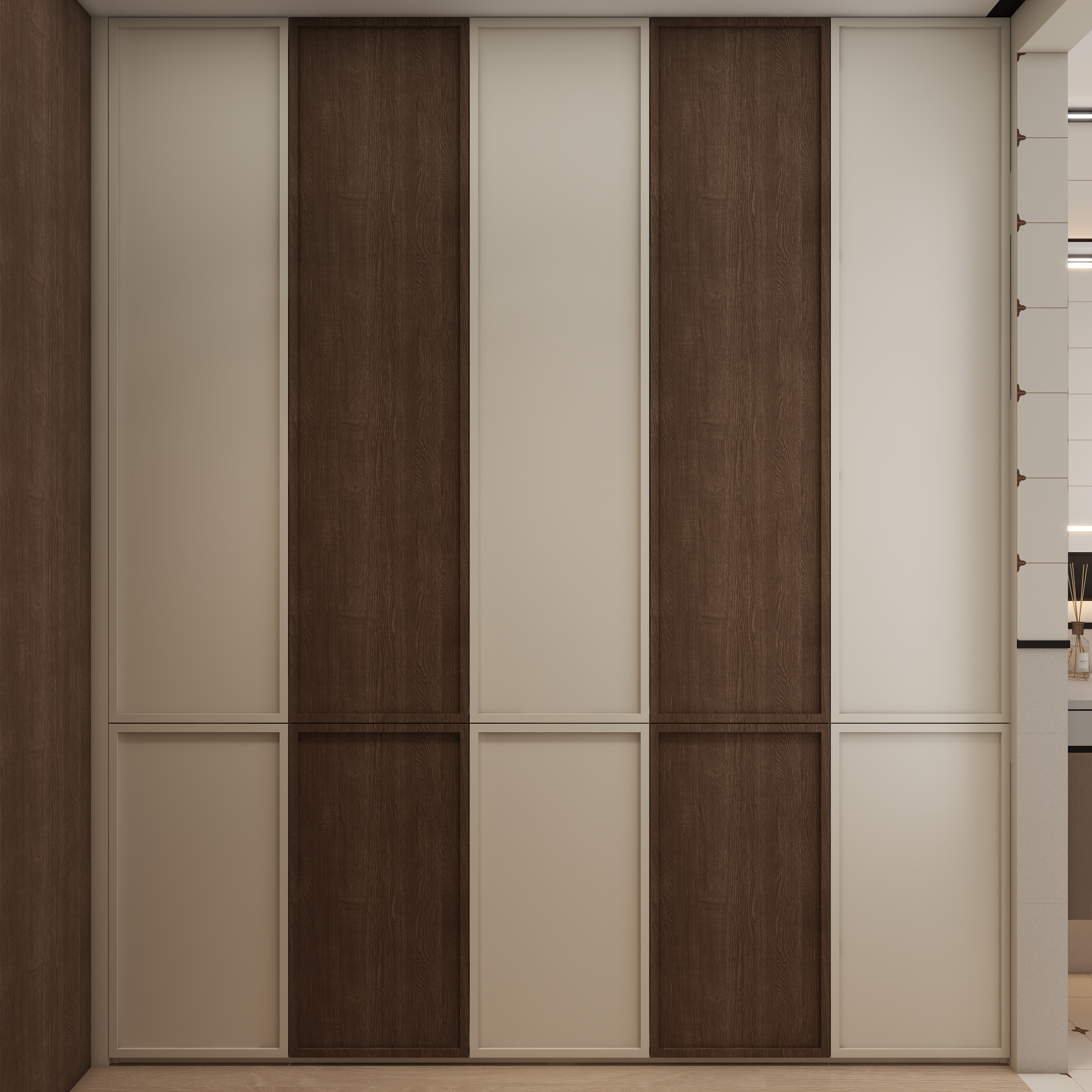 李青越-121方中古风三居室装修效果图