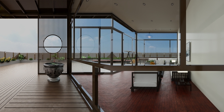 艾贻财-顶层花园-装修设计方案