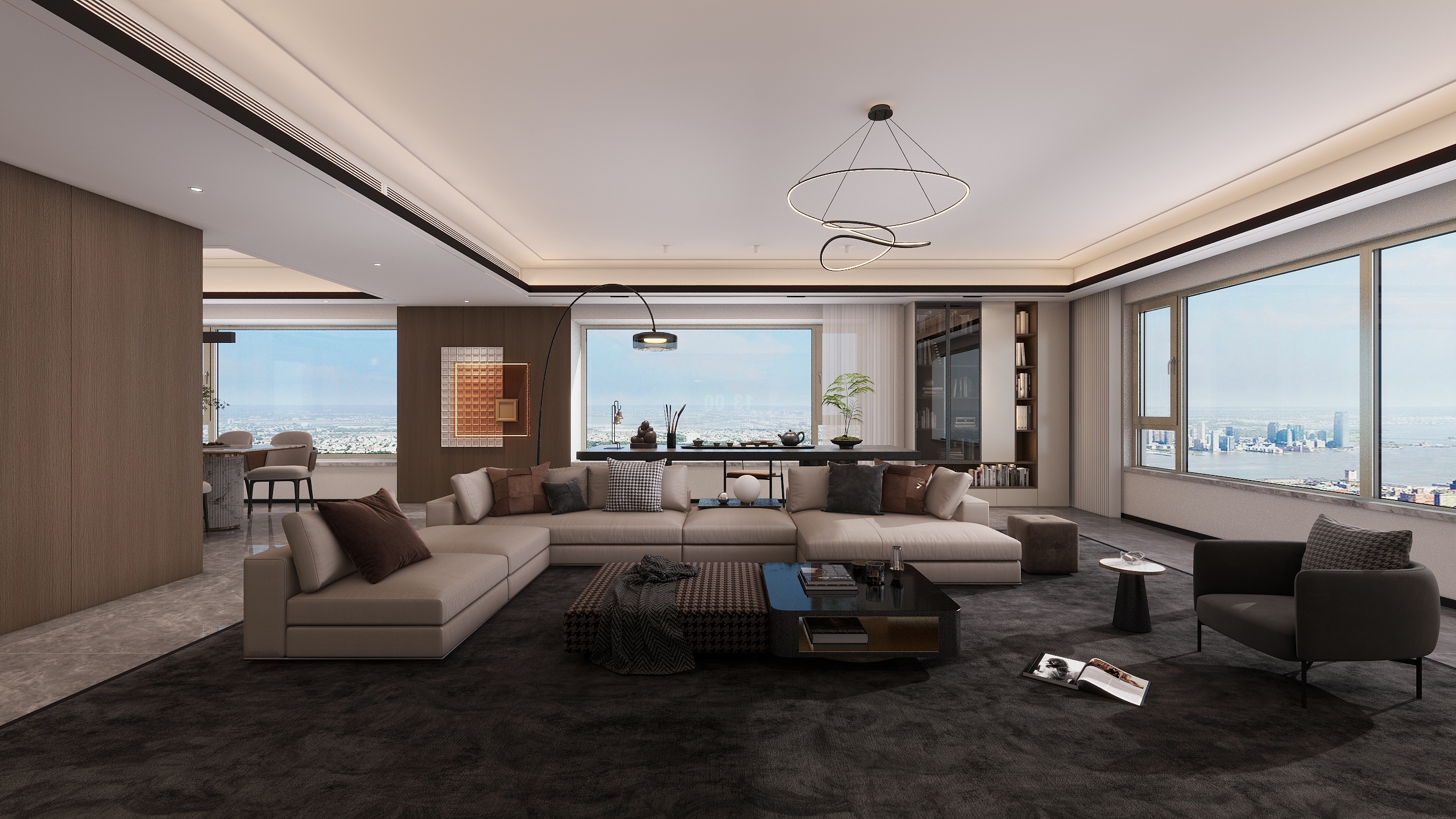 Ansel軒-《榛果》现代简约精装设计方案-鑫苑府-装修设计方案