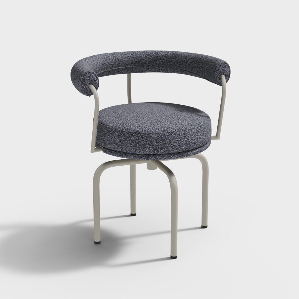 Cassina FAUTEUIL TOURNANT OUTDOOR Grey chair3D模型