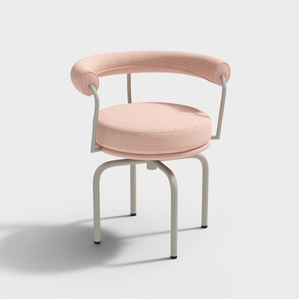 Cassina FAUTEUIL TOURNANT OUTDOOR Orange chair3D模型