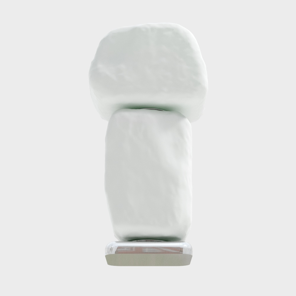 Cassina Wax Stone Light White lamp set3D模型