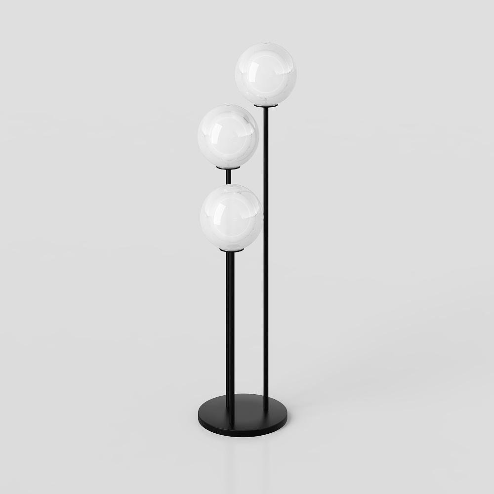 Cassina ElioMoon LP White floor lamp3D模型