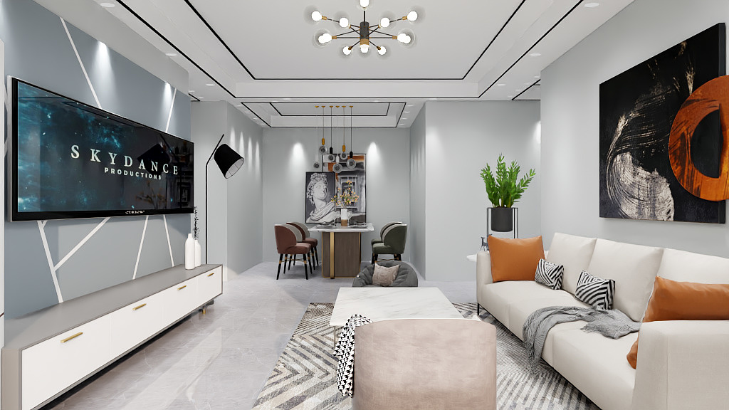 靓点装饰贾家店-三岔-盛世玉成608-装修设计方案