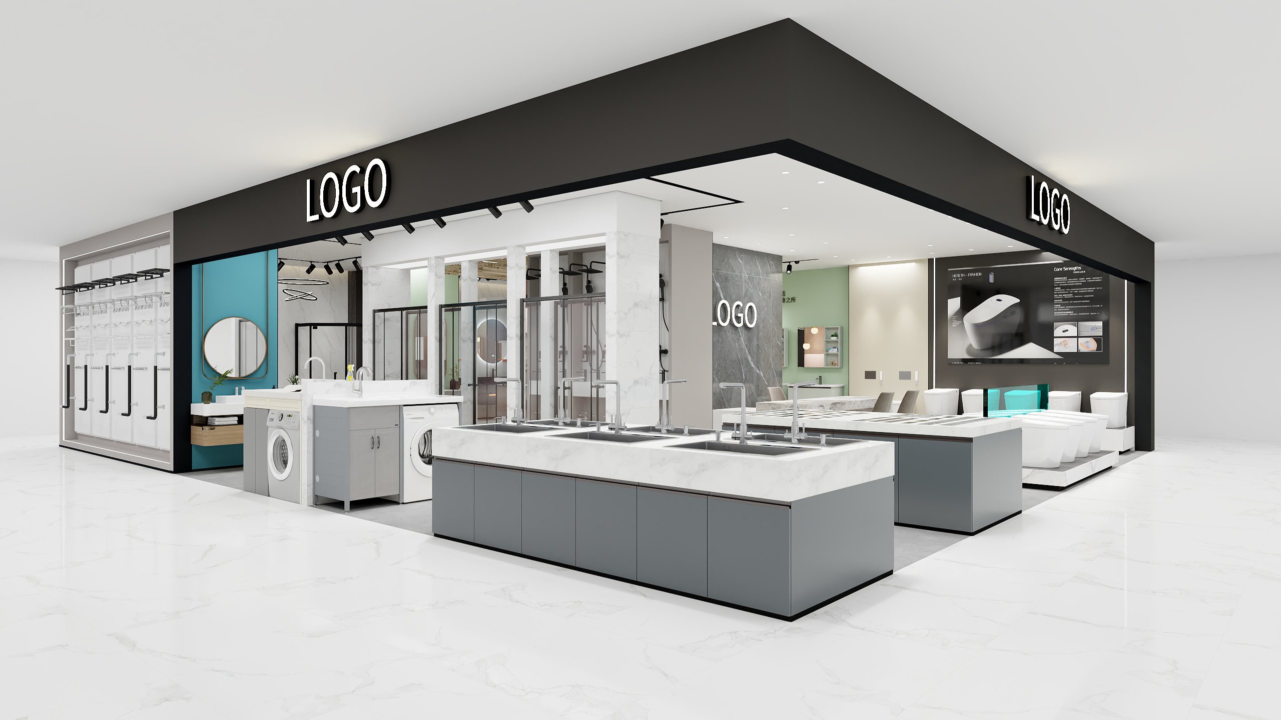 笑在此刻-精品卫浴-装修设计方案