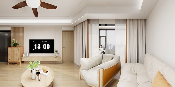 高端私人设计-新澎湃国际社区3室2厅2厨1卫-副本-装修设计方案