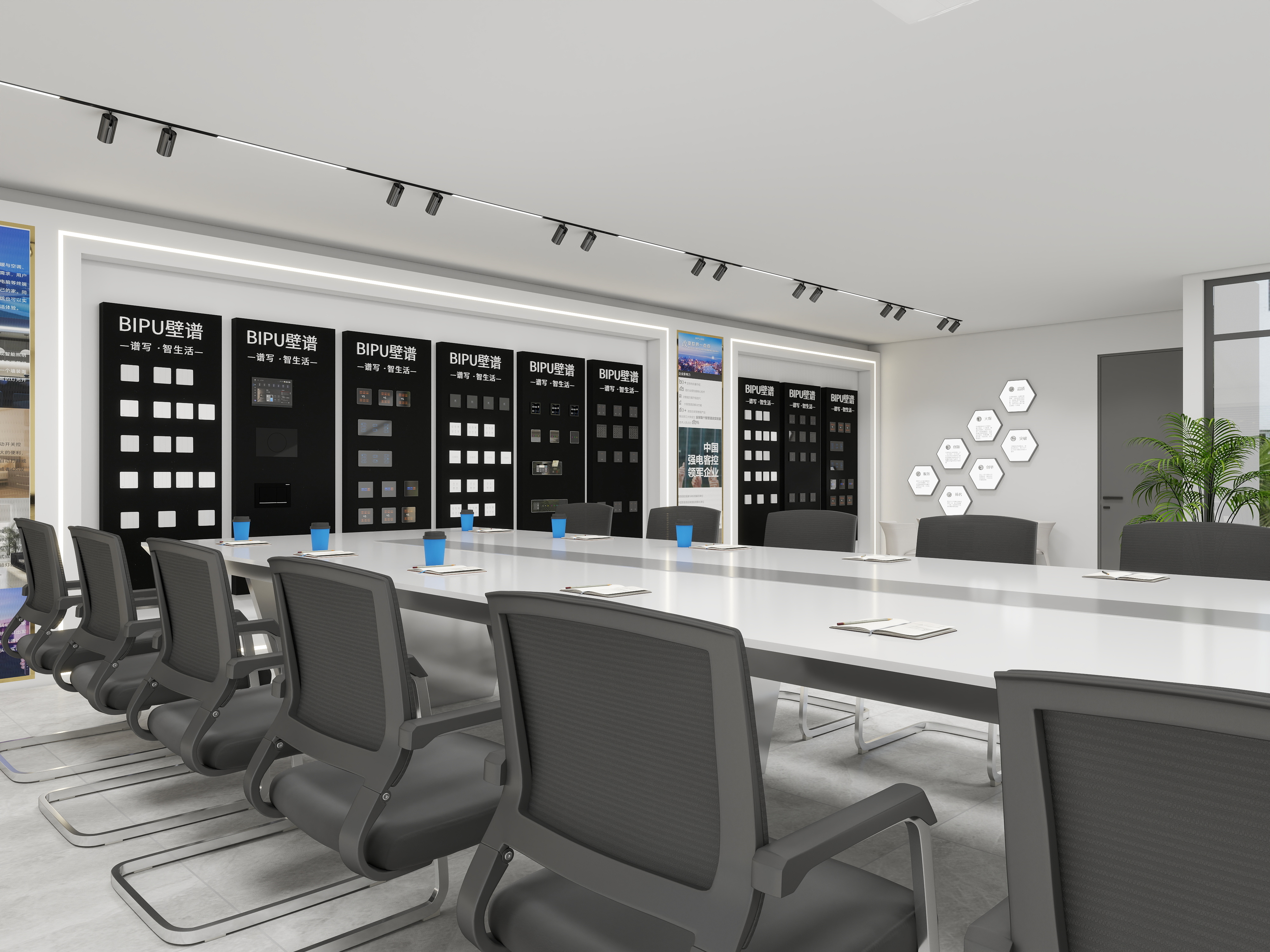 f00f-智能面板展厅-装修设计方案